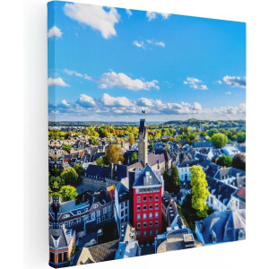 Artaza Canvas Schilderij Maastricht - 60x60 cm - Wanddecoratie Skyline - Muurdecoratie Stad - Schilderijen Op Canvas
