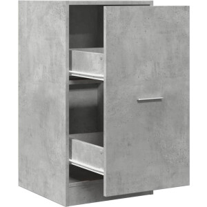 vidaXL - Apothekerskast - 40x41x77,5 - cm - bewerkt - hout - betongrijs