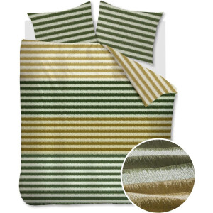 Beddinghouse Misha Dekbedovertrek - Groen - 260 x 200/220 cm + 2x 60 x 70 cm