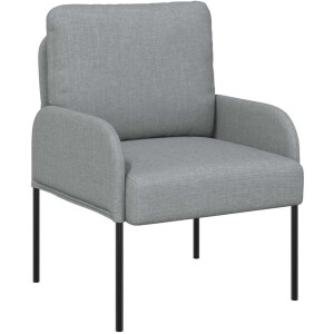 vidaXL - Banken - met - kussen - 55cm - Lichtgrijs - Multiplex