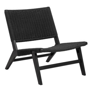 Bendt Fauteuil 'Rodrigues' Eiken, kleur Zwart