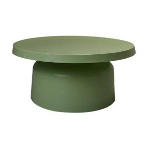 Ronde Salontafel Mara-75x75x35-Licht Groen-Metaal | HSM Collection