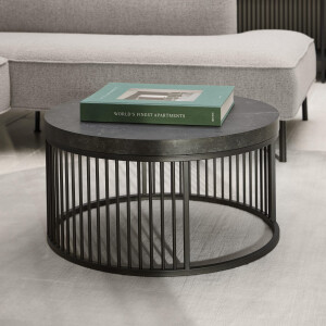 Bendt Ronde Salontafel 'Esme' Marmerlook, 65cm