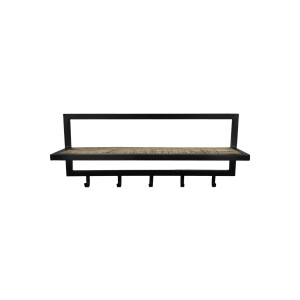 Wandkapstok 5 Haken Met Plank | HSM Collection