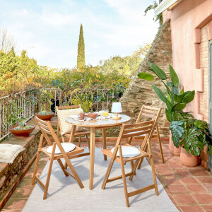 Kave Home Ronde Tuintafel 'Vilma' Acaciahout, Ø90cm