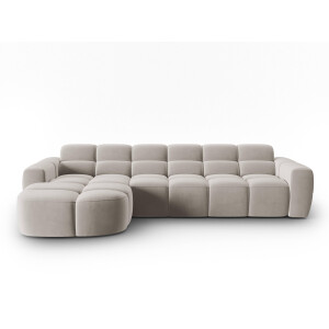 4-zits hoekbank Lisa links velvet | Micadoni