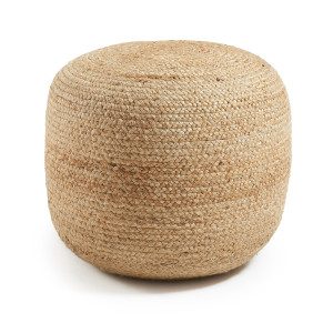 Kave Home Poef 'Doc' Jute, 50cm