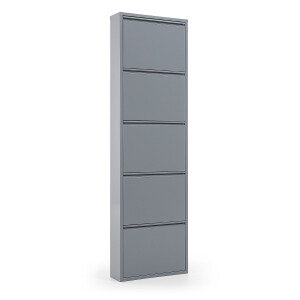Kave Home Schoenenkast 'Ode' 5-deurs, kleur Grijs
