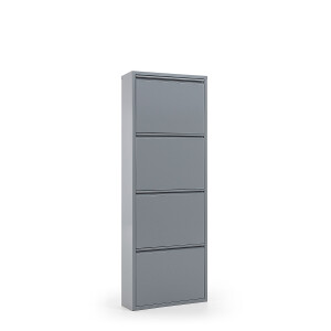 Kave Home Schoenenkast 'Ode' 4-deurs, kleur Grijs