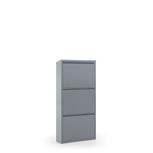 Kave Home Schoenenkast 'Ode' 3-deurs, kleur Grijs