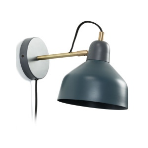 Kave Home Wandlamp 'Olimpia' kleur Petrolblauw