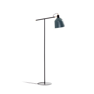 Kave Home Vloerlamp 'Olimpia' 147cm, kleur Petrolblauw