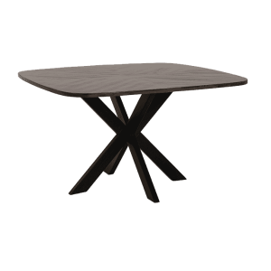 Tower Living Eettafel 'Silvi' Mangohout, 130 x 130cm, kleur Zwart