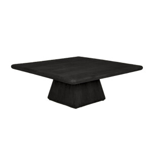 Tower Living Vierkante Salontafel 'Asti' Mangohout, 90 x 90cm, kleur Zwart