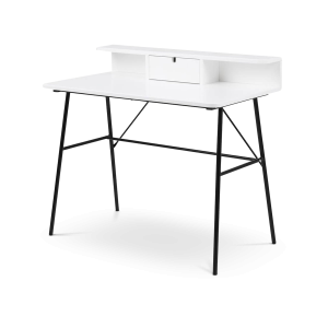 Lot houten bureau wit - 100 x 55 cm