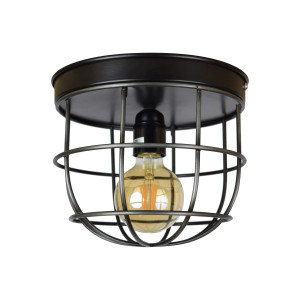 Urban Interiors plafondlamp 'Barn Large' Ø22, kleur Vintage Black