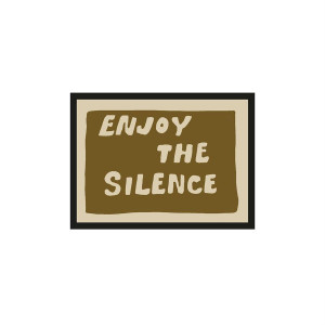 Urban Cotton Artprint 'Enjoy The Silence Green' 40 x 50cm