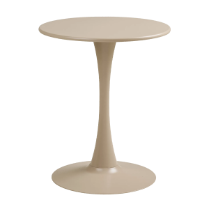 Amyra metalen tuintafel beige - Ø60 x 72 cm