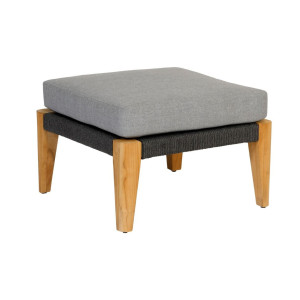 Exotan Outdoor Hocker 'San Remo' Teakhout, kleur Grijs