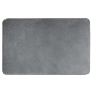 QUVIO Badmat - 50 x 80 cm - Grijs - Microvezel
