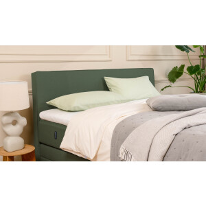 BRUNO Premium boxspring met opbergruimte, 160x200cm, in mosgroen | Matrashardheid: Links H3 / Rechts H3 | Extra opbergruimte & individueel configureerbaar