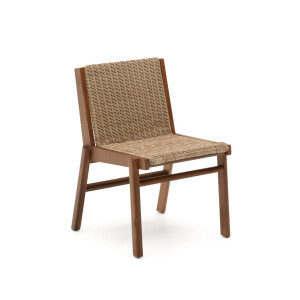 Kave Home Tuinstoel 'Itani' Acaciahout en rattan