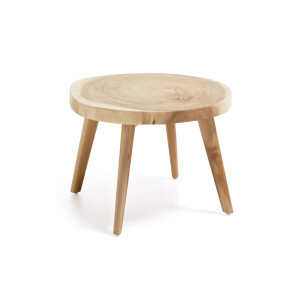 Kave Home Ronde Bijzettafel 'Wellcres' Mungurhout, 65cm
