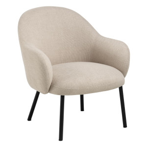 Bendt Fauteuil 'Jacquilyn' Structuurstof, kleur Beige