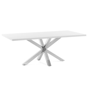 Kave Home Eettafel 'Argo' 160 x 100cm, kleur Wit