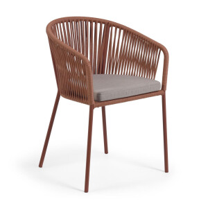 Kave Home Tuinstoel 'Yanet' kleur Terracotta