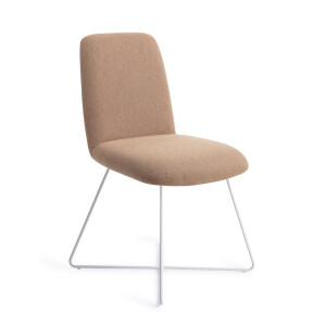Jesper Home Eetkamerstoel 'Taiwa' Cross White, kleur Whisper Wheat