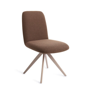 Jesper Home Draaibare Eetkamerstoel 'Taiwa' Turn Beige, kleur Rustic Rye