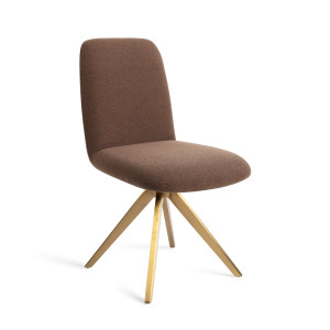 Jesper Home Eetkamerstoel 'Taiwa' Draaibaar, Turn Gold, kleur Rustic Rye