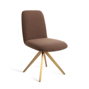 Jesper Home Eetkamerstoel 'Taiwa' Draaibaar, Turn Gold, kleur Rustic Rye
