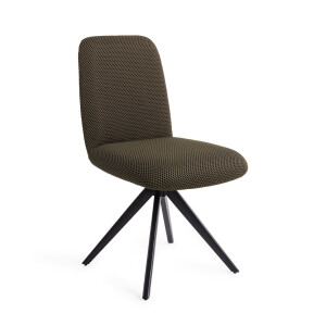 Jesper Home Eetkamerstoel 'Taiwa' Turn Black, kleur Jungle Jewel