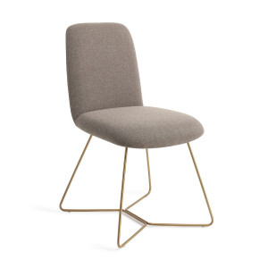 Jesper Home Eetkamerstoel 'Taiwa' Beehive Gold, kleur Foggy Fusion