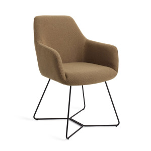 Jesper Home Eetkamerstoel 'Hiroo' Beehive Black, kleur Willow