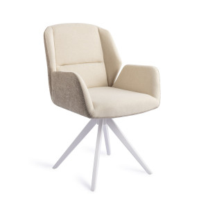 Jesper Home Eetkamerstoel 'Myoko' Turn White, Draaibaar, kleur Sandy Hill