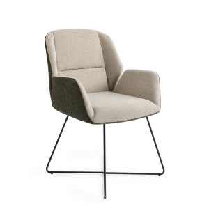 Jesper Home Eetkamerstoel 'Myoko' Cross Black, kleur Popeye