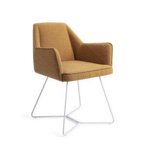 Jesper Home Eetkamerstoel 'Tome' Beehive White, kleur Masai Giraffe