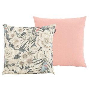 Sierkussenset   Cuba pink 50x50cm en Suus blue 50x50cm