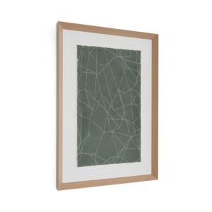 Kave Home Schilderij 'Durkan' 100 x 70cm, kleur Groen