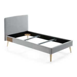 Kave Home Bed 'Dyla' 90 x 190cm, kleur Grijs