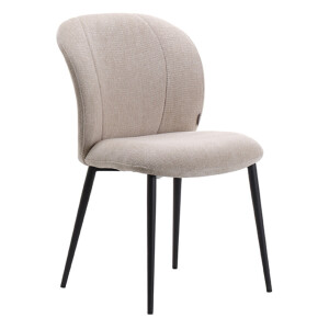 LABEL51 Eetkamerstoel 'Vino' Elite stof, kleur Naturel