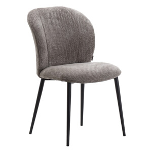 LABEL51 Eetkamerstoel 'Vino' Elite stof, kleur Stone