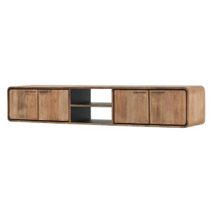 DTP Home Zwevend TV-meubel 'Evo' Teakhout, 225cm