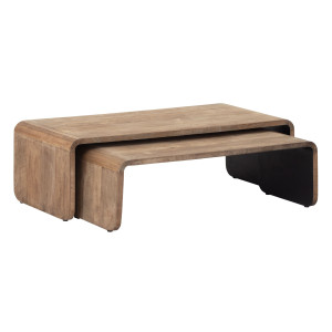 DTP Home Salontafel 'Evo' Teakhout, Set van 2 stuks