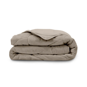 1+1 Gratis Wasbaar Easy Dekbed Zonder Overtrek - Zonder Overtrek Velvet Taupe - Exclusief Kussensloop - 240x200 Cm (Lits-Jumeaux) - Zydante - Dekbed-Discounter.nl