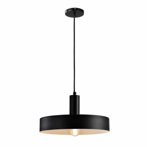 QUVIO Hanglamp retro - Platte vorm - Diameter 30 cm