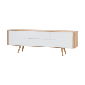 Ena sideboard houten dressoir whitewash - 180 cm